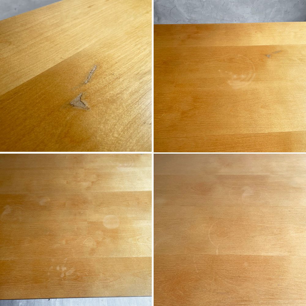 デイヴィッドデザイン David design ワーキングテーブル ダイニングテーブル メープル材 スチールレッグ W180cm 北欧家具 スウェーデン♪