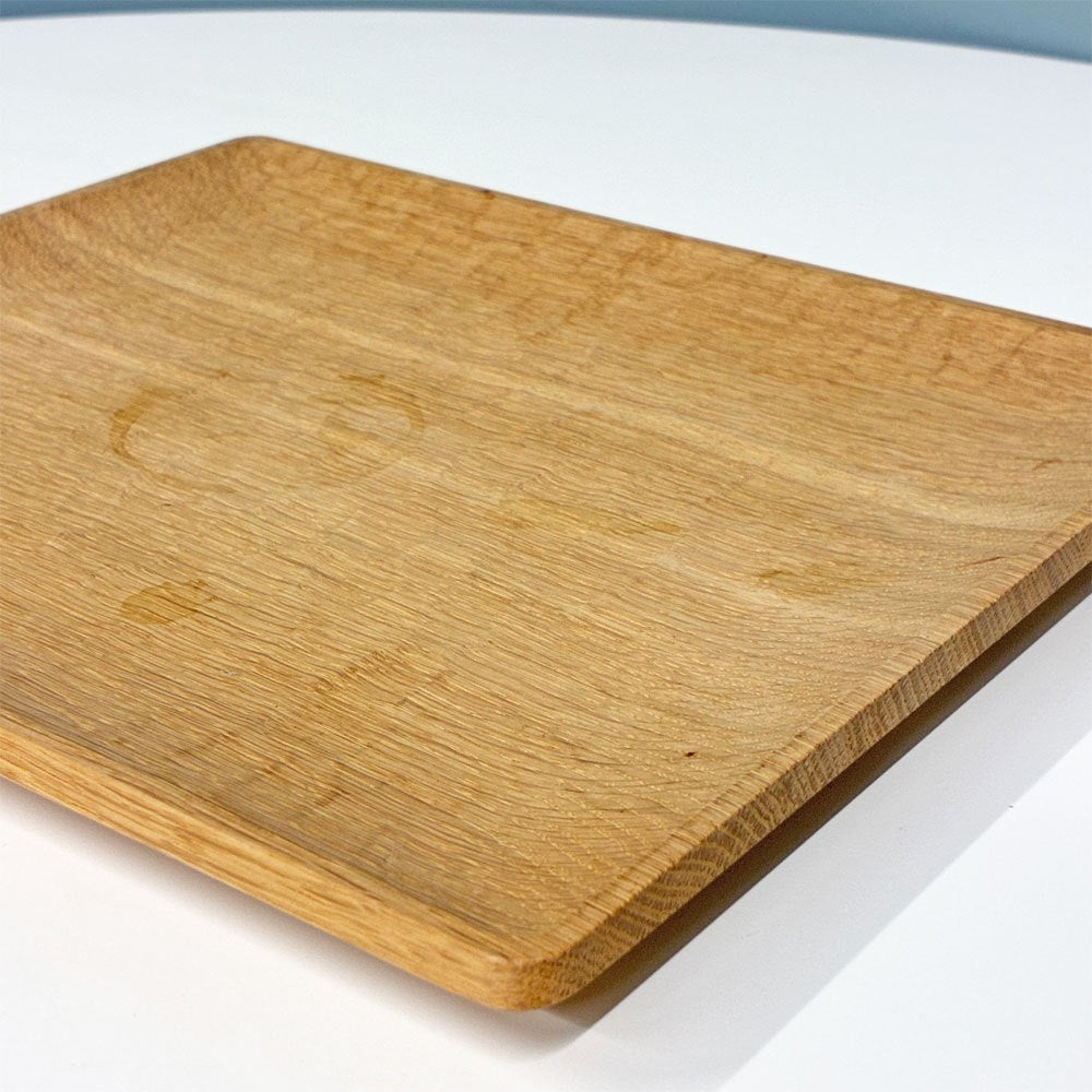 山口和宏 角トレイ 楢材 27x24cm 盆 百草オリジナル 現代作家 B ◎