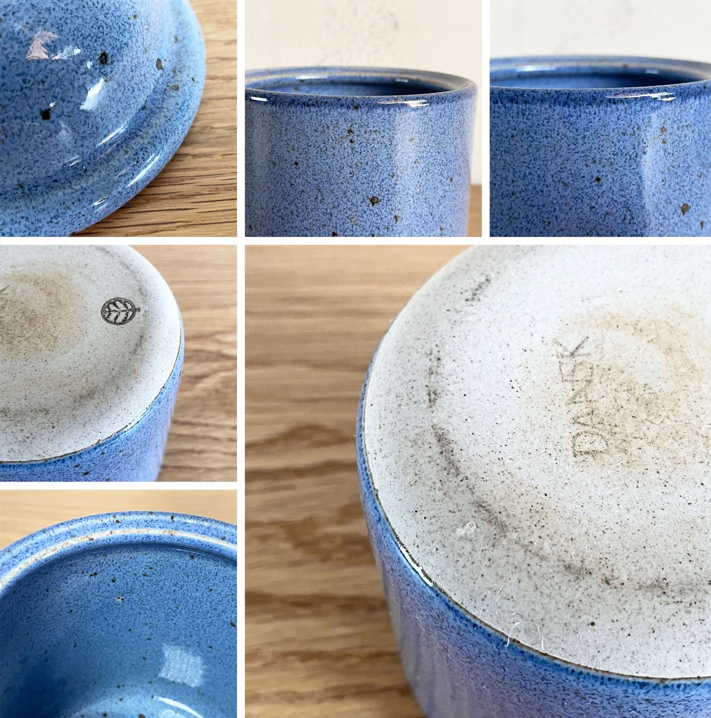 ダンスク DANSK ニールストーン neilstone セラミック シュガーポット キャニスター ブルー ビンテージ 北欧 ■