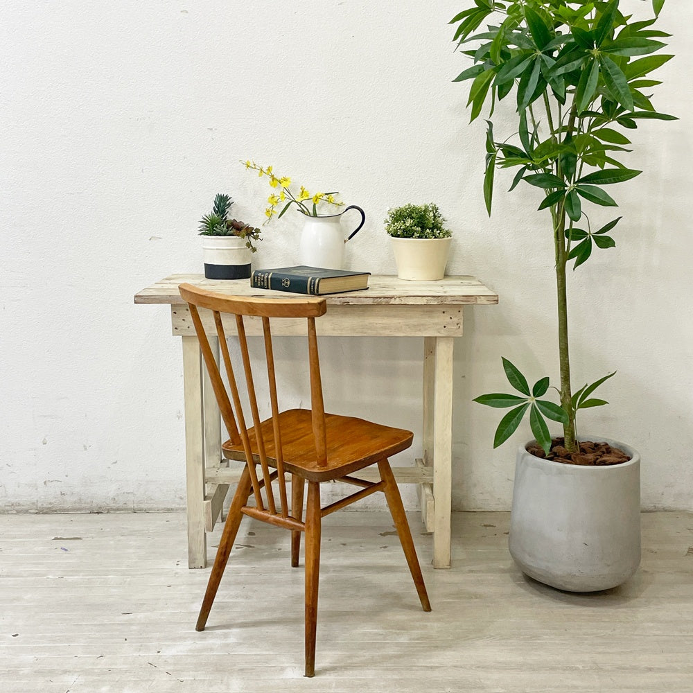 アーコール Ercol スティックバックチェア ダイニングチェア エルム材 UKビンテージ Vintage オイルフィニッシュ 英国家具 ●