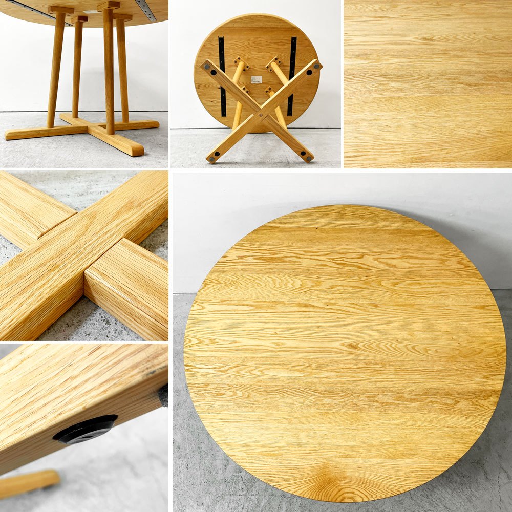 アクタス ACTUS タイム THYME ダイニングテーブル ラウンド Φ110cm オーク材 定価￥147,400- ●