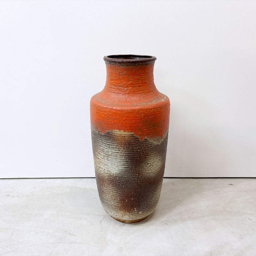 ファットラヴァ FAT LAVA フラワーベース 花瓶 壷 H54cm 西ドイツ West Germany ビンテージ ミッドセンチュリー ●