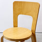 アルテック artek チェア66 CHAIR66 ダイニングチェア ナチュラルラッカー バーチ材 ファブリックシート アルヴァ・アアルト フィンランド 北欧家具 ビンテージ ●
