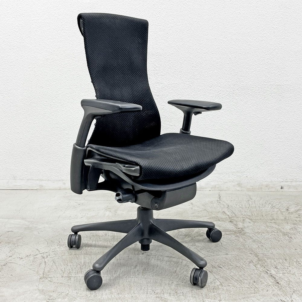 ハーマンミラー Herman Miller エンボディチェア オフィス デスクチェア ジェフ・ウェバー ビル・スタンフ シンク ファブリック〓