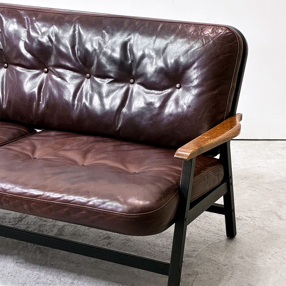 アクメファニチャー ACME Furniture グランドビュー 2.5Pソファ GRANDVIEW SOFA レザー 本革 インダストリアル 廃番 参考価格約￥225,000- ●