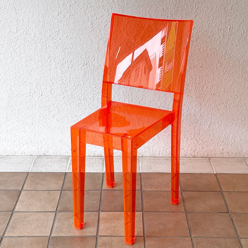 カルテル Kartell ラ マリー La Marie ダイニングチェア スタッキング オレンジ 廃番カラー フィリップ・スタルク B ◇