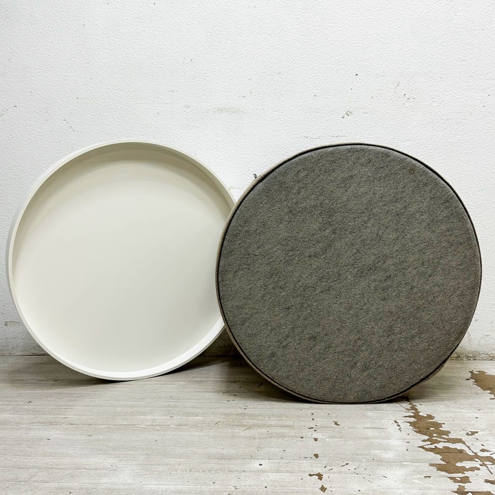 ソフトライン SOFTLINE ドラムスパフ DRUMS POUF スツール リビングテーブル ローテーブル ホワイト デンマーク アクタス取扱 定価￥64,900- ●