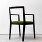 カッシーナイクスシー Cassina ixc. イーストバイイーストウエスト East by Eastwest ジャスミン JASMIN アームチェア ダイニングチェア ブラック グリーン ファブリック 座面張替済み B ●
