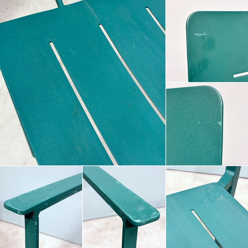 ザ・コンランショップ THE CONRAN SHOP ハイライン アウトドア アームチェア HIGHLINE OUTDOOR ARM CHAIR グリーン A ◎