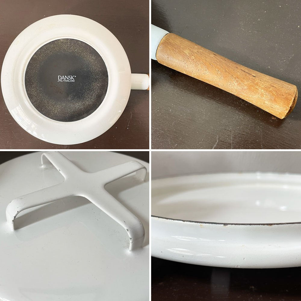 ダンスク DANSK コベンスタイル ホーロー ソースパン 18cm 深型 片手鍋 イェンス・クイストゴー ホワイト 北欧 ★