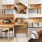 クラッシュゲート CRASH GATE ノットアンティークス Knot antiques オリザデスク ORIZA DESK 杉古材 W91cm 抽斗2杯 定価￥104,500- ◎