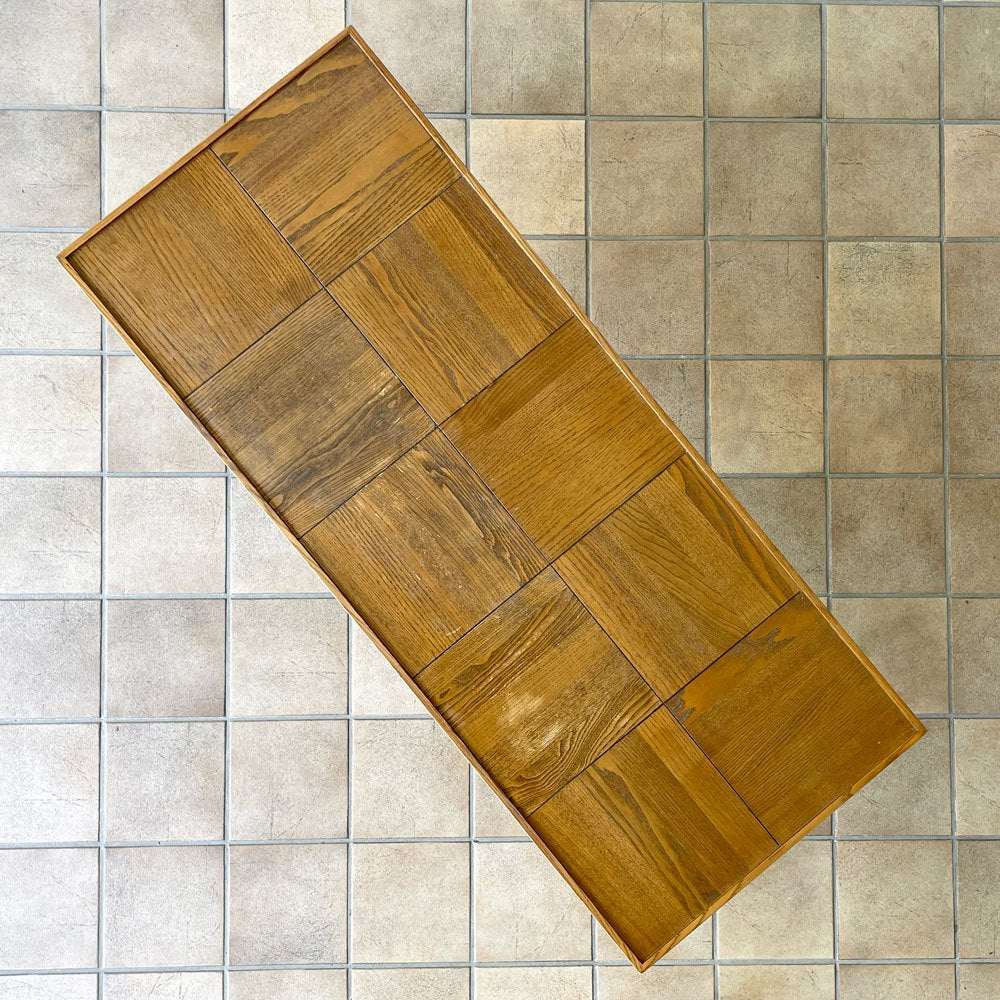 ジャーナルスタンダードファニチャー journal standard Furniture バワリー コーヒーテーブル BOWERY COFFEE TABLE 寄木 インダストリアルデザイン ◇