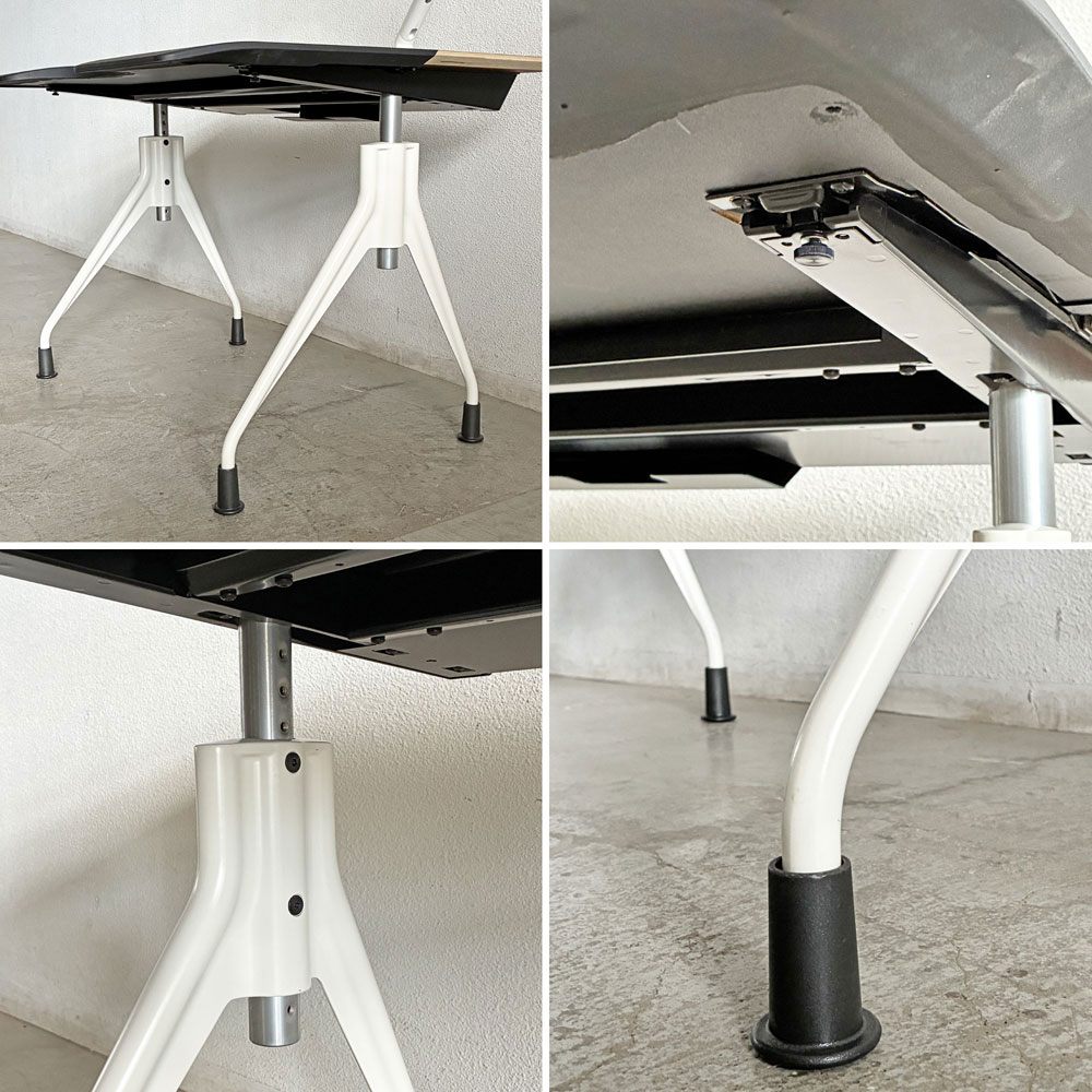 ハーマンミラー Herman Miller エンベロップデスク Envelop Desk スライド天板 & 高さ調節機能 ビル・スタンフ ジェフ・ウェバー モニターアーム パソコンデスク 取扱説明書・組み立て説明書付 B 〓