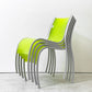 カルテル Kartell FPE chair スタッキングチェア ダイニングチェア アルミ ポリプロピレン グリーン ロンアラッド イタリアモダン 廃番 B ●