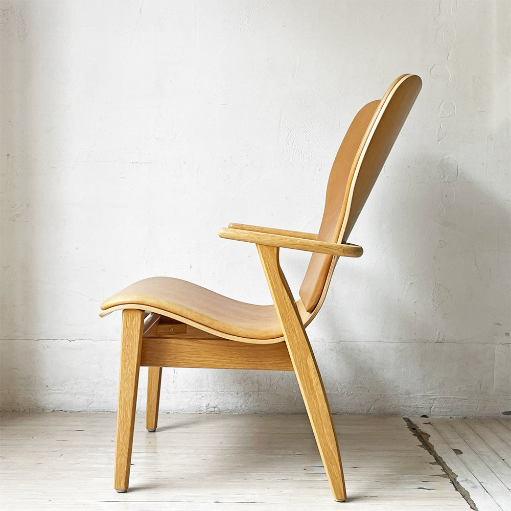 アルテック artek ドムス ラウンジチェア Domu Lounge Chair アームチェア オーク材 革張り スコープ SCOPE別注 イルマリ・タピオヴァーラ 北欧 フィンランド ★