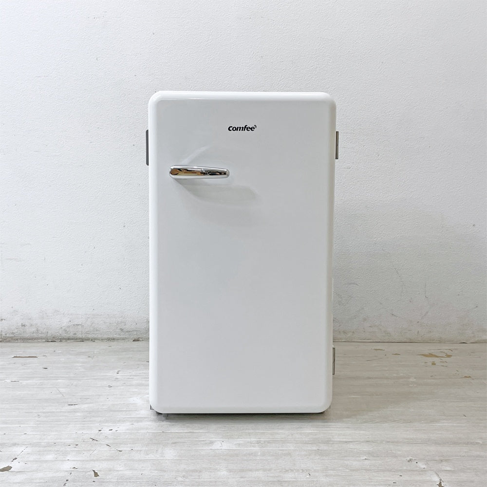 コンフィー COMFEE' 1ドア 冷蔵庫 93L 右開き RCD93WHS レトロデザイン 2025年製 ●