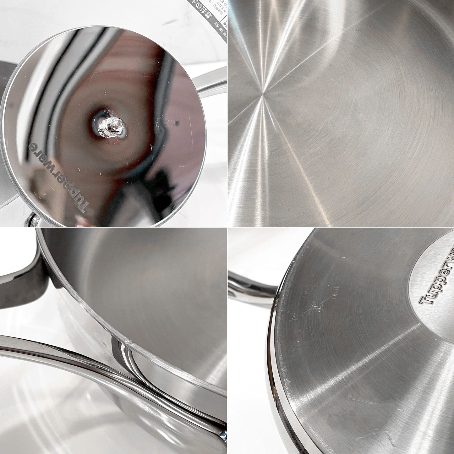 タッパーウェア Tupperware マストロクックウェア Mastro Cookware 24cm 2.8L 片手鍋 サイドハンドル付 ガラス蓋付 ステンレス アルミニウム アメリカ ■