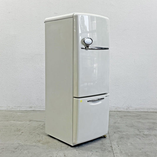 ナショナル National ウィル WILL FRIDGE mini 冷凍冷蔵庫 ホワイト レトロポップ 廃番 162L 2002年製 オリジナル ノスタルジックデザイン 〓