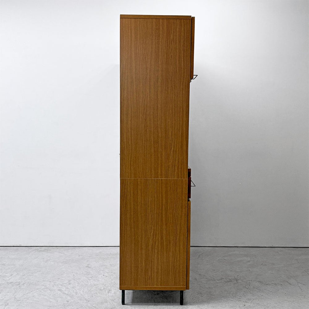 アデペシュ a.depeche カデル cadeal キッチンボード ｗ120 食器棚 オーク材 ガラス コンセント付 定価¥173,800- ●