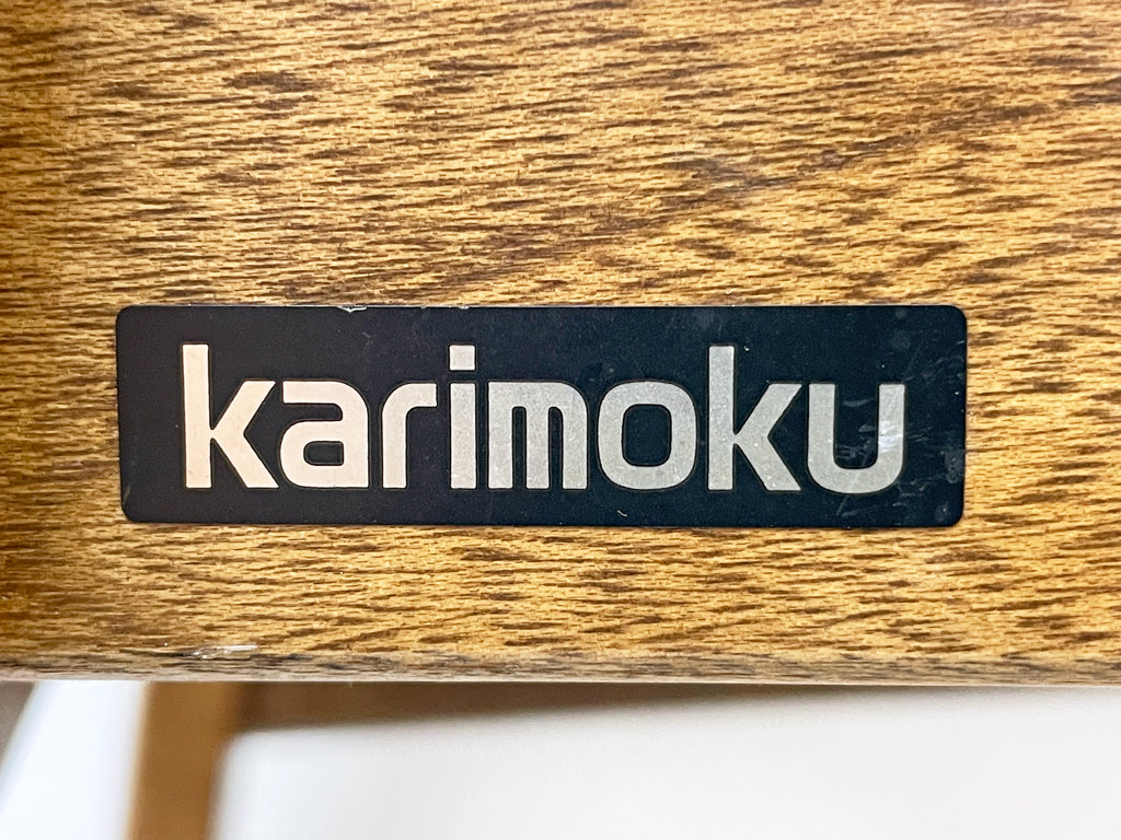 カリモク karimoku ダイニングチェア CT62 和楽 ハイバックチェア オーク無垢材 レザー ブラック ナチュラルモダン B ●