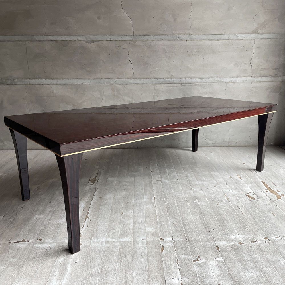 松創 MATSUSO ジン JIN センターテーブル ローテーブル 黒檀 エボニー材 鏡面仕上げ 和モダン ♪