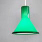ホルムガード Holmegaard P＆T PENDEL ペンダントライト グリーンガラス 20cm マイケル・バング デンマーク ビンテージ 北欧照明 ■