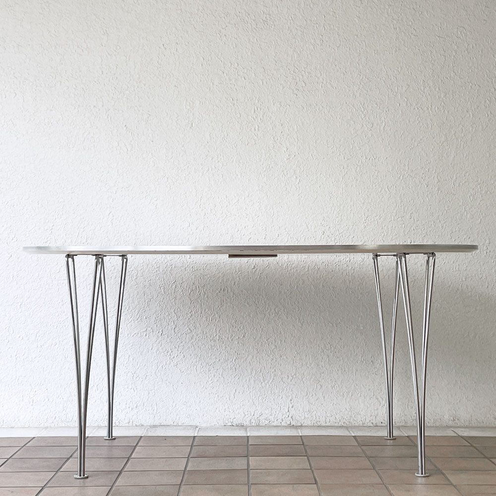 フリッツハンセン Fritz Hansen スーパー楕円 Bテーブル ダイニングテーブル B612 W150×D100cm ピート・ヘイン ブルーノ・マットソン 北欧家具 定価382,800円 ◇