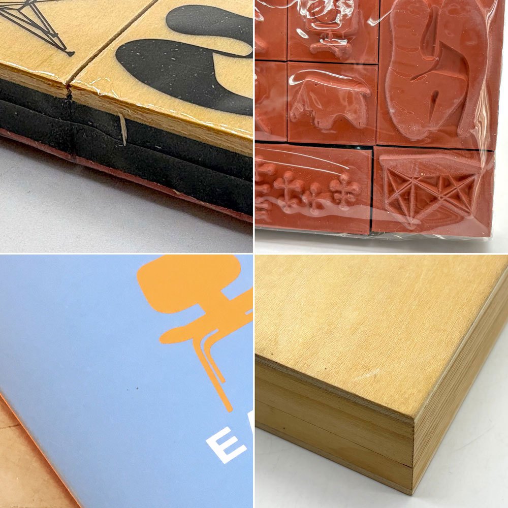 イームズ EAMES 20 RUBBER STAMP DESIGNS スタンプセット 20点 木箱 冊子付 チャールズ ＆ レイ・イームズ Charles & Ray Eames ●