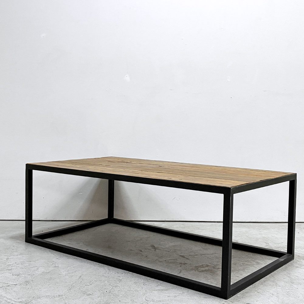クラッシュゲート CRASH GATE ノットアンティークス Knot antiques ライザ LIZA コーヒーテーブル 古材 スチール W110cm インダストリアルデザイン ●