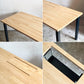 かなでもの KANADEMONO ザ・テーブル THE TABLE デスク ラバーウッド無垢材 W150xD70cm スチール スクエアバーレッグ シンプルトレイ付き ブラック A ■