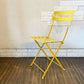 フェルモブ Fermob ビストロ BISTRO メタルチェア METAL CHAIR ガーデンチェア イエロー系 折りたたみ フランス 定価￥22,000- ◎