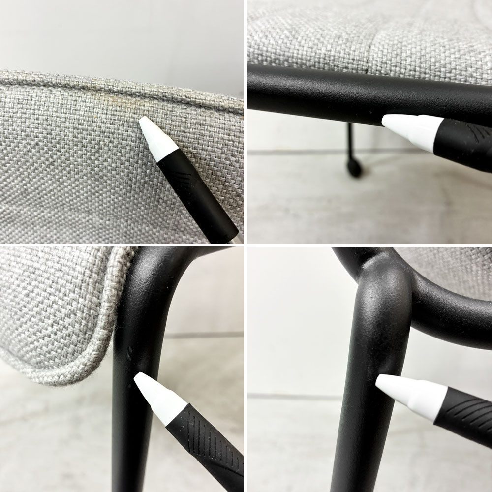 コクヨ KOKUYO オフセットフレームチェア offset frame chair オフィスチェア スタッキングチェア 4脚セット 4本脚 ファブリックシート スカイグレー キャスター 総定価￥274,800- B ●
