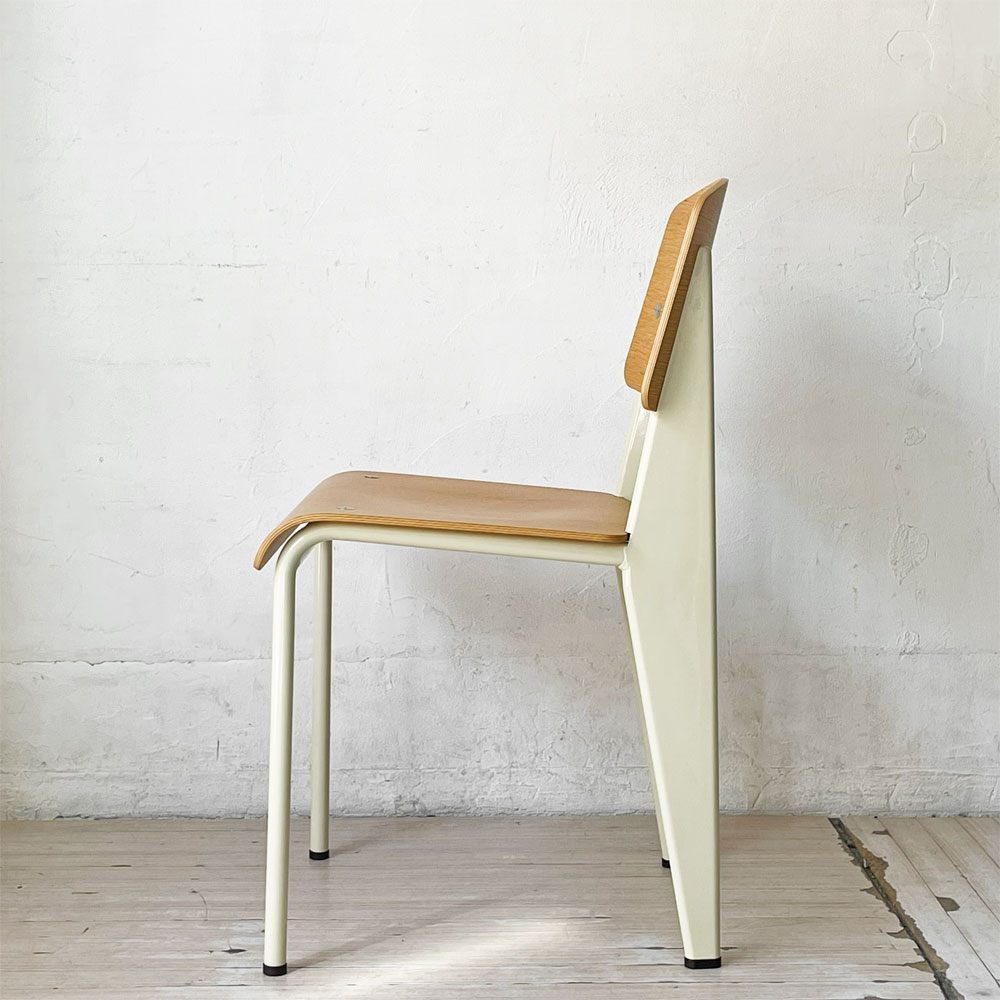 ヴィトラ vitra スタンダードチェア Standard chair ナチュラルオーク×ブランコロンブ ジャン・プルーヴェ Jean Prouve 名作椅子 定価￥138,600- ★