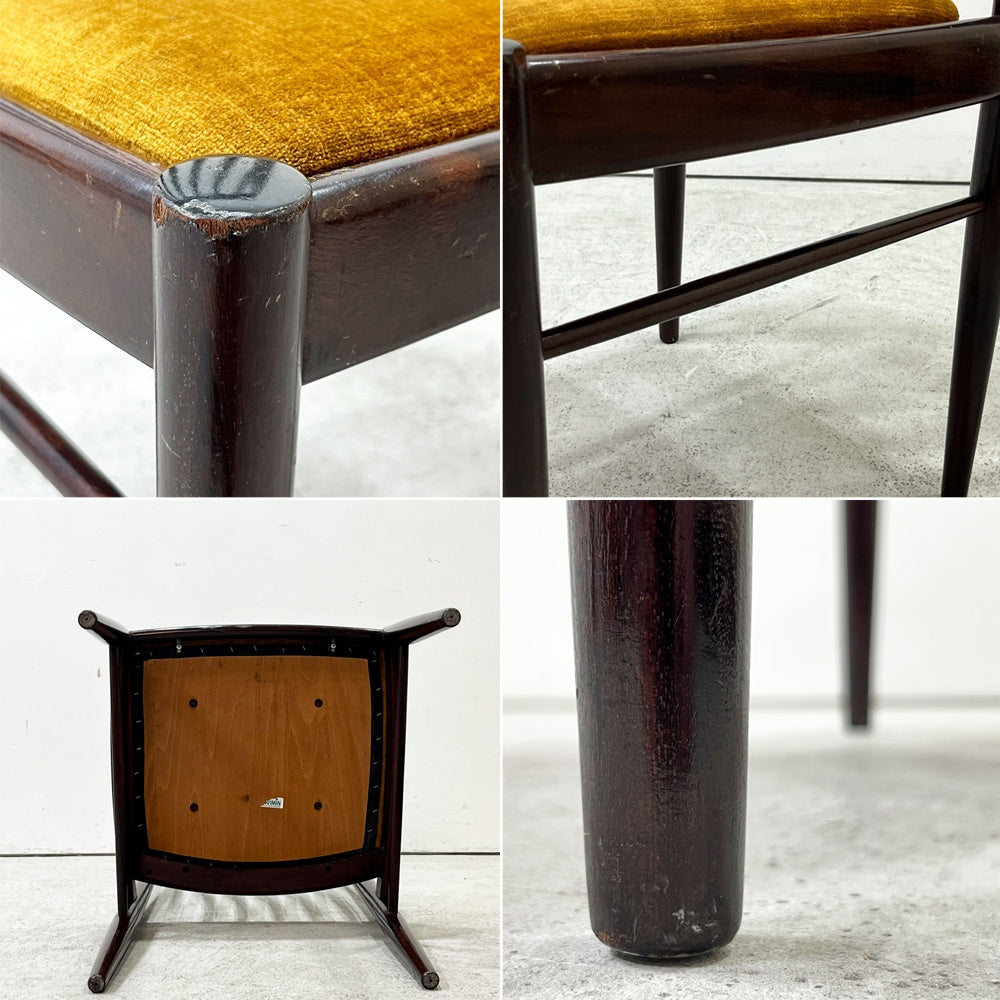 ブラーミン Bramin ダイニングチェア マホガニー材 H.W. Klein 60's ビンテージ デンマーク ミッドセンチュリー 北欧家具 A ●
