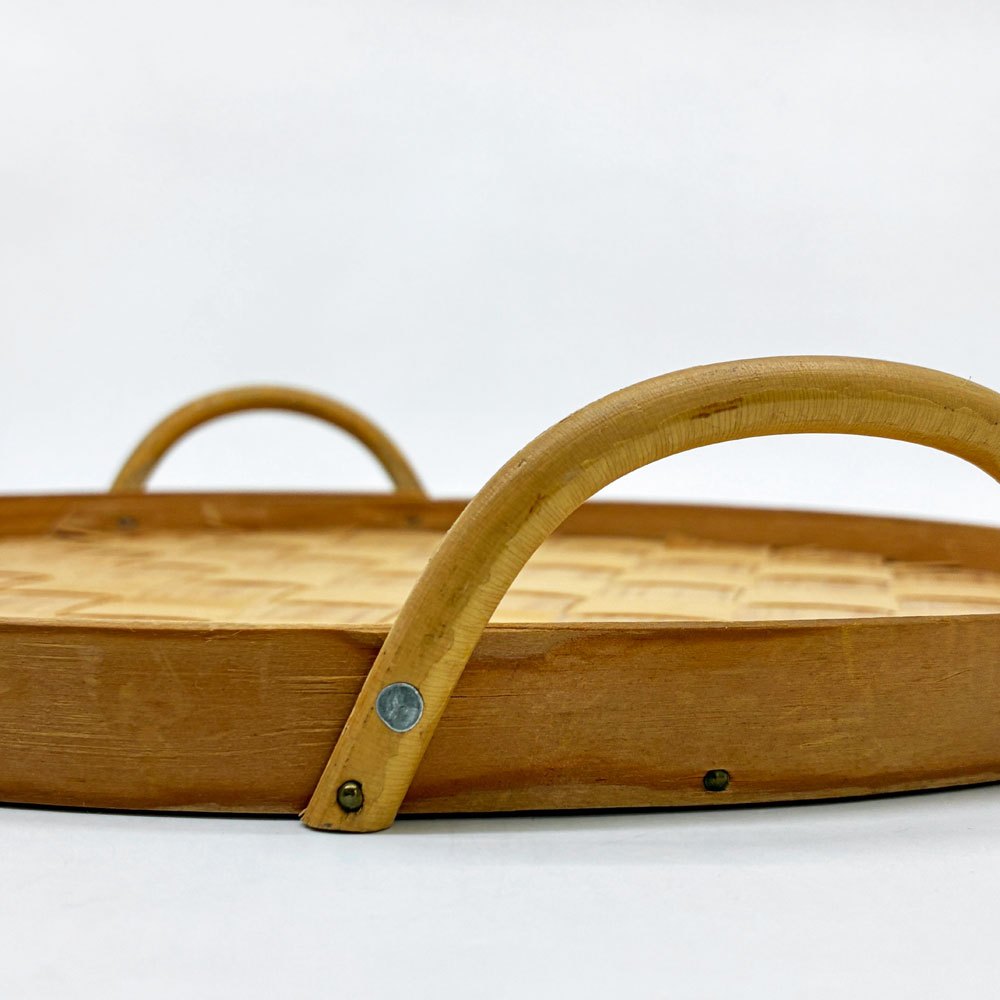 スポーンコリ Spånkorg  トレイ トレー 白樺 スウェーデン 伝統工芸品 ハンドメイド 北欧雑貨 ●