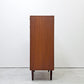 北欧ビンテージ Scandinabian Vintage チェスト 6ドロワーズ チーク材 H108cm デンマーク 北欧家具 鍵欠品 ●