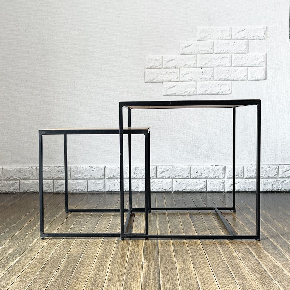 アスプルンド ASPLUND ダリールズ dareels ネストテーブル TWO NEST TABLE 2点セット デビッド・ジョフラ David Jofra 定価￥88,000- ◎