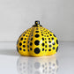 草間彌生 YAYOI KUSAMA パンプキン Pumpkin オブジェ ペーパーウェイト イエロー 水玉 ドット かぼちゃ Φ6.5cm 廃番品 ■