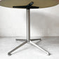 モダンデザイン ラウンド カフェテーブル Round CafeTable ダイニングテーブル Φ90㎝ スチールレッグ アジャスター付き ★