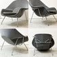 ノル ノール Knoll サーリネンコレクション ウームチェア Womb chair ラウンジチェア 1pソファ クロムベース グレー系 ファブリック エーロ・サーリネン ミッドセンチュリー ●