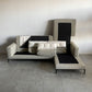 カッシーナ・イクスシー Cassina IXC. グラブ ホーム システム ソファ GRAB home* System Sofa シリーズ G-03 2人掛け右片アーム & G-06 ロングシート 左片アーム & G-08 バックレストクッション×3個 カウチソファ セット 合計参考価格1,599,400円の品 FUN E240M エクリュ Eランク生地 〓