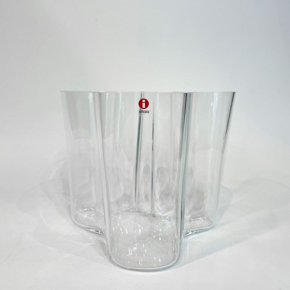 イッタラ iittala アルヴァ・アアルトコレクション ベース Alvar Aalto Collection Vase H160mm クリア 花瓶 北欧雑貨 箱付 定価 ￥33,000- ★