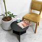 ヘイ HAY スリットテーブル SLIT TABLE XL サイドテーブル ローテーブル ラウンド Φ45cm スチール ブラック 北欧 デンマーク モダン C ●