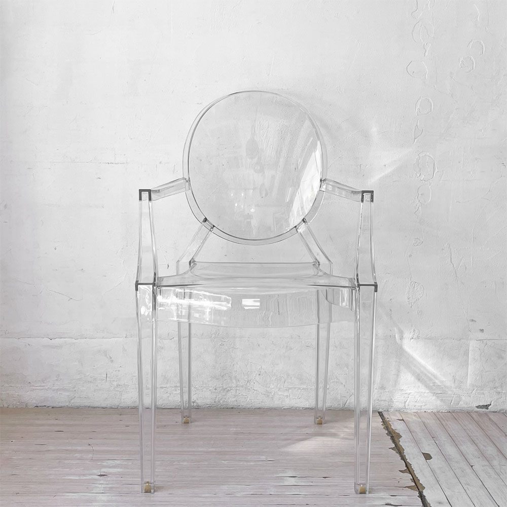 カルテル Kartell ルイゴースト LouisGhost アームチェア クリスタル スタッキング フィリップ・スタルク Philippe Starck イタリア A ★