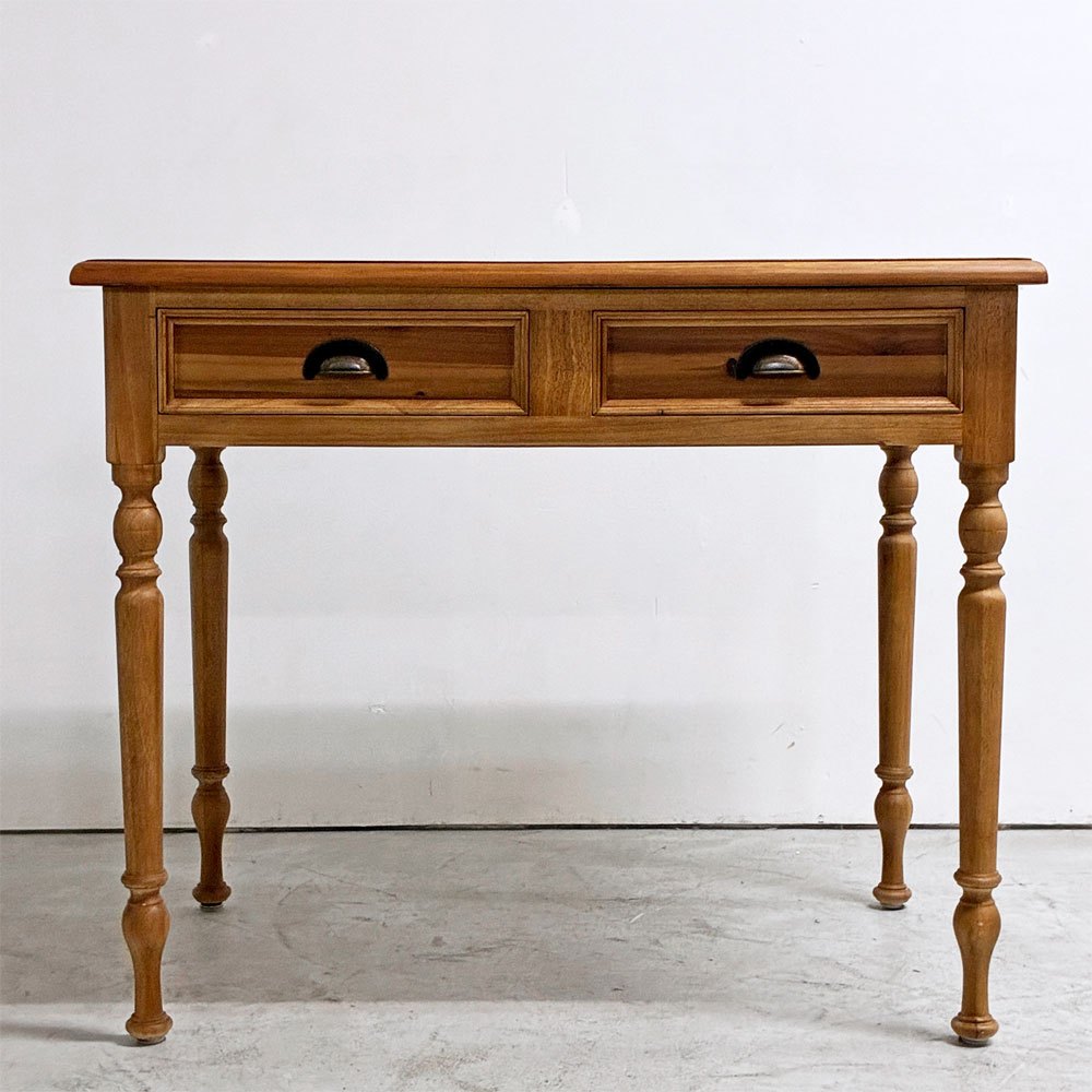 クラッシュゲート ノットアンティークス Knot antiques オリザデスク ORIZA DESK 杉古材 ろくろ脚 クラシカルデザイン ●