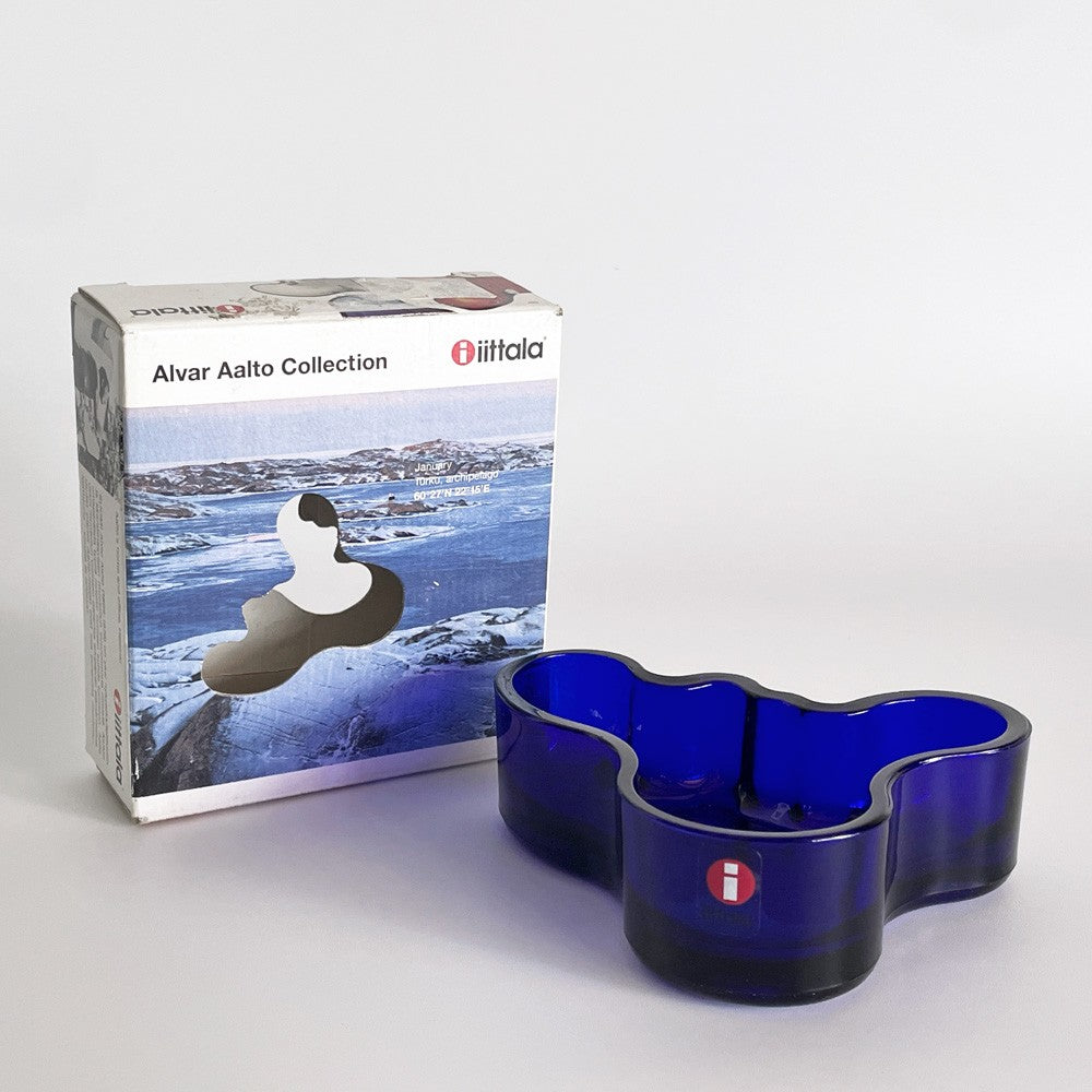 イッタラ iittala アルヴァ・アアルト コレクション Alvar Aalto Collection ミニボウル 98mm コバルトブルー フィンランド 北欧雑貨 箱付 ■