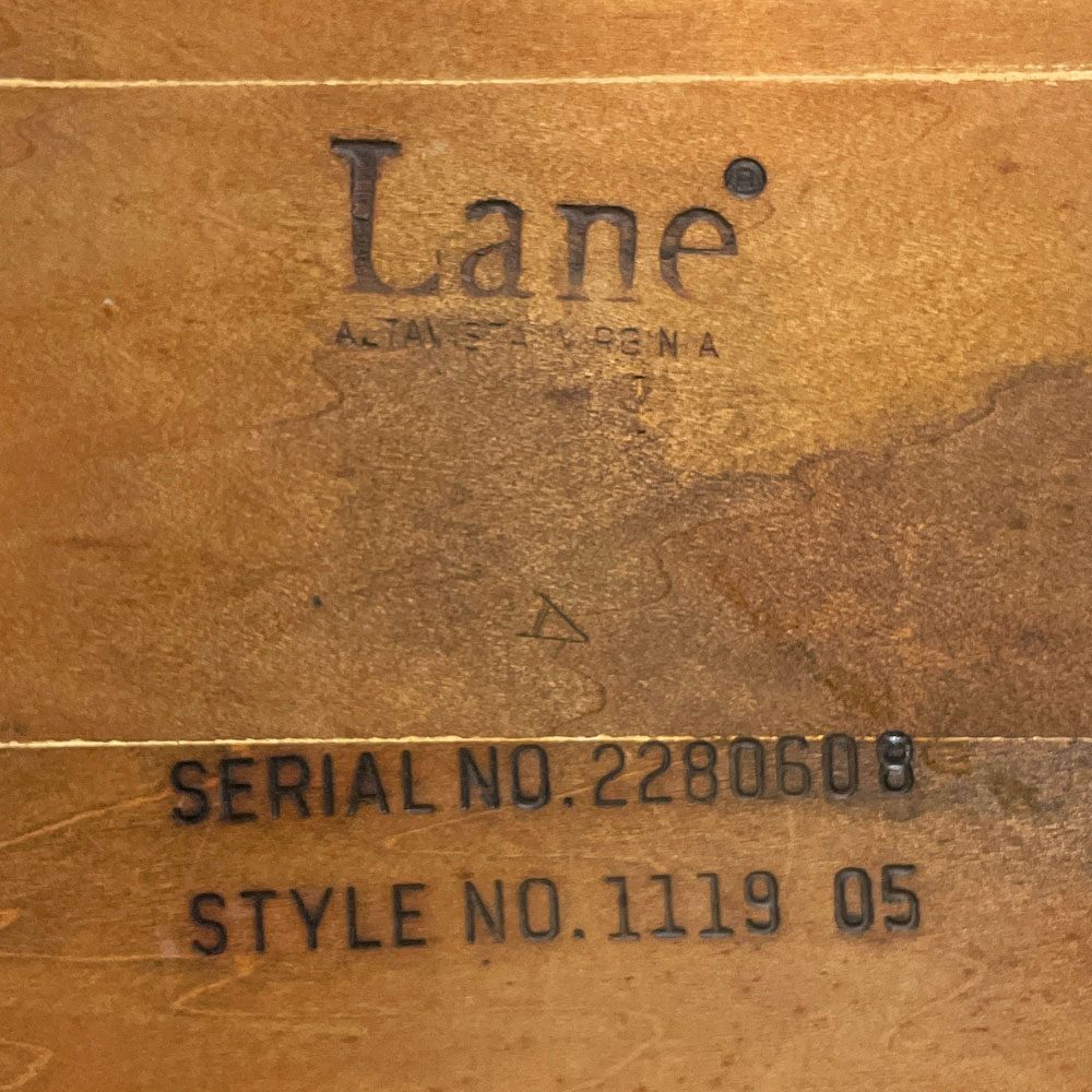 レーン LANE エンドテーブル サイドテーブル No.1119-05 W66 × H54cm 米国家具 USビンテージ ●