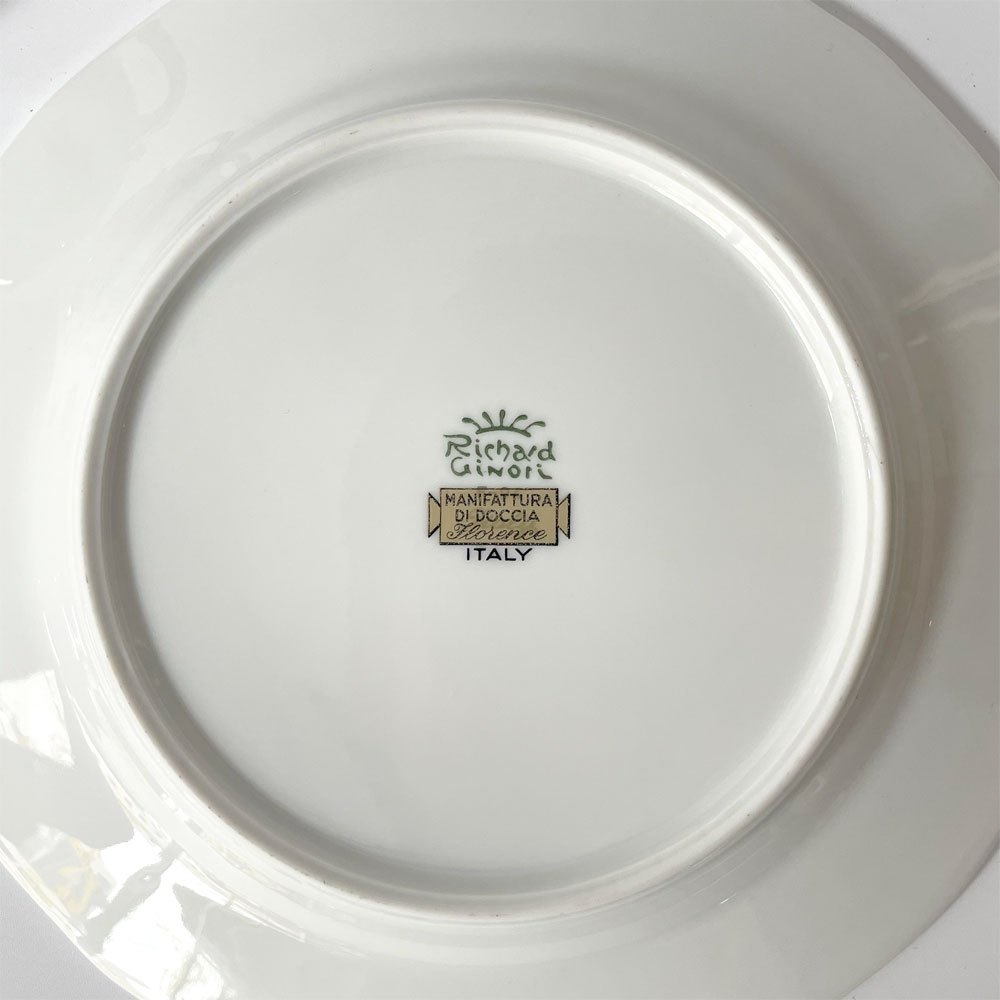 リチャードジノリ Richard Ginori グランデューカ granduca カップ ソーサー プレート 3点セット トリオセット 定価46,860円 A ★