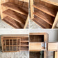 クラッシュゲート CRASH GATE ノットアンティークス Knot Antiques ハチス サイドキャビネット w175cm 杉古材 ガラス 関家具 展示 定価￥132,000- ■