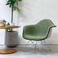 ハーマンミラー Herman Miller アームシェルチェア セカンド 2nd アプホルスター ファブリック グリーン系 キャッツクレイドル イームズ 新品張替済 C&R イームズ ミッドセンチュリー ●